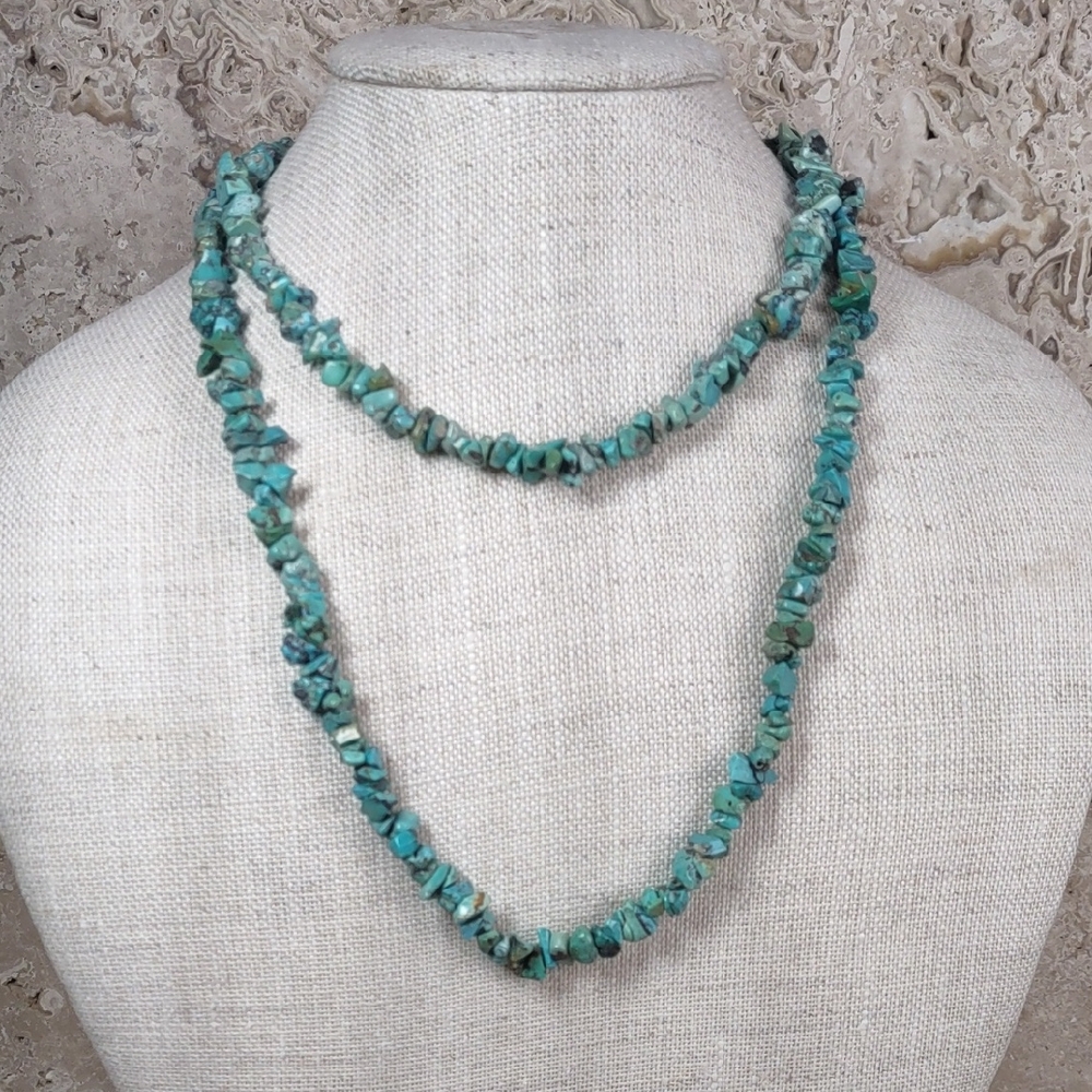 Artisan Crafted Turquoise Nugget Necklace